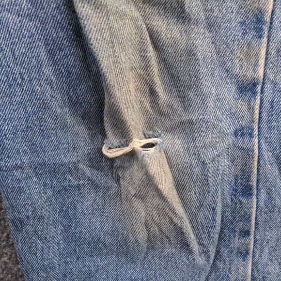 Levi's 505 Men's Straight Jeans Blue 36x30 5-Pocket Medium Wash Cotton - Picture 5 of 13